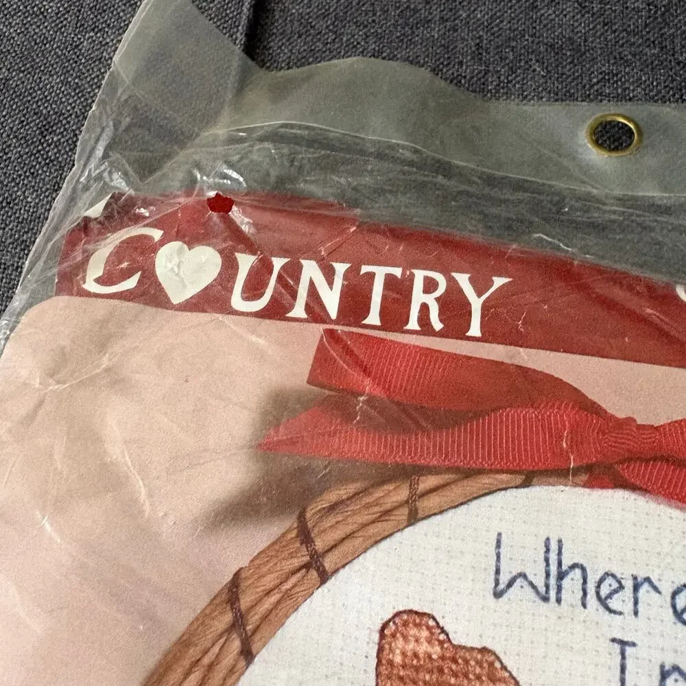 No Place Like Home Vintage Country Counted Cross Stitch Kit by Janlynn - 1986